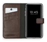 iPhone Xs, iPhone X Étui - Cuir véritable - Selencia Étui à rabat - Marron