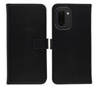 Selencia Selencia Étui portefeuille en cuir véritable pour OnePlus 15R Noir Noir