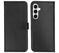 Selencia Selencia Étui portefeuille en cuir véritable pour Samsung Galaxy A35 Noir Noir