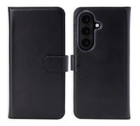 Selencia Étui portefeuille en cuir véritable pour Samsung Galaxy S26 - Noir