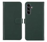 Selencia Étui portefeuille en cuir véritable pour Samsung Galaxy A16 - Vert