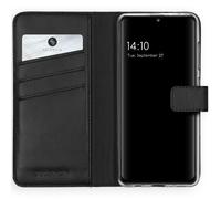 Selencia Bibliothèque en cuir véritable pour le Samsung Galaxy A41 - Noir