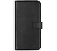 Selencia Selencia Étui portefeuille en cuir véritable Samsung Galaxy A70 Noir Noir