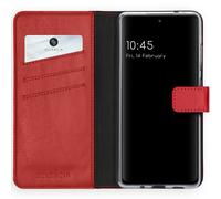 Coque Samsung Galaxy S20 FE Rouge Etui de téléphone en cuir véritable pour