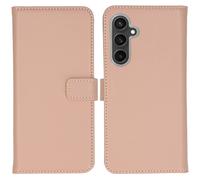 Selencia Étui portefeuille en cuir véritable pour Samsung Galaxy S23 FE - Dusty Pink