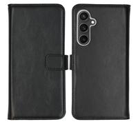 Selencia Étui de téléphone en cuir véritable pour Samsung Galaxy S23 FE - Noir