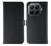 Selencia Selencia Étui portefeuille en cuir véritable Xiaomi 15T Pro Noir Noir