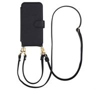 Selencia Selencia Étui Riva avec MagSafe et cordon de téléphone iPhone 17e / 16e Noir Noir