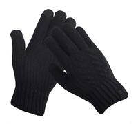 Selencia Gants Tactiles Effet Laine - Femme - Taille M - Noir