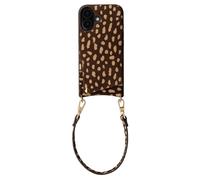 Selencia Nova coque arrière en cuir véritable avec porte-cartes pour Apple iPhone 17 - Fawn Chic