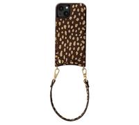 Selencia Nova coque arrière en cuir véritable avec porte-cartes pour Apple iPhone 14 / 13 - Fawn Chic