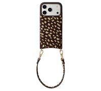 Selencia Selencia Nova coque arrière en cuir véritable avec porte-cartes pour iPhone 17 Pro Max Fawn Chic Multicolore