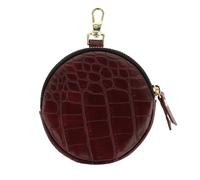 Selencia Selencia Nova Mini Pouch Croco Burgundy Rouge foncé