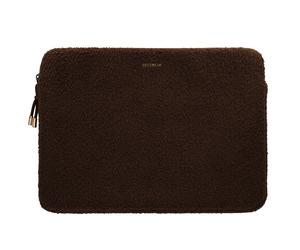 Selencia Selencia Pochette ordinateur Teddy 15-16 pouces Choco Brown Brun foncé