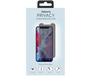 Selencia Selencia Protection d'écran en verre trempé Privacy iPhone 12 Pro Max Transparent