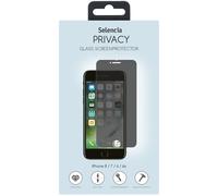 Selencia Selencia Protection d'écran en verre trempé Privacy pour iPhone SE (2022 / 2020) / 8 / 7 / 6(s) Transparent
