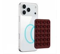 Selencia Selencia Support de téléphone à ventouses MagSafe Terracotta Rouge foncé