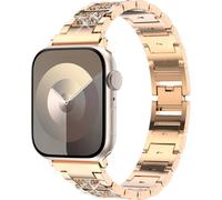 Selencia Sparkle bracelet à maillons brillant pour l'Apple Watch Series 1 à 9 / SE (38/40/41 mm) | Series 10 (42 mm) - Rose Gold