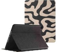Selencia Tablethoes pour Apple iPad 9 (2021) 10.2 inch / iPad 8 (2020) 10.2 inch / iPad 7 (2019) 10.2 inch - Art Wave Black