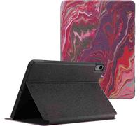 Selencia Tablethoes pour Apple iPad Air 11 pouces (2025) M3 / (2024) M2 / Air 5 (2022) / Air 4 (2020) - Marble Plum