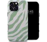 Selencia Vivid Backcover met MagSafe pour Apple iPhone 16 Pro Max - Zebra coloré Vert sauge
