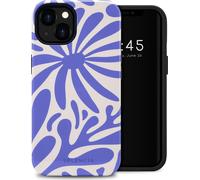 Selencia Vivid Backcover pour iPhone 13 - Modern Bloom Bleu saphir