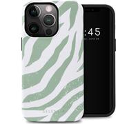 Selencia Vivid Backcover pour iPhone 13 Pro - Zèbre coloré Vert sauge