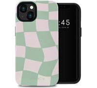 Selencia Vivid Backcover pour iPhone 13 - Vert sauge groovy