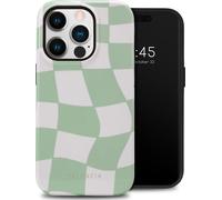 Selencia Vivid Backcover pour iPhone 14 Pro - Vert sauge groovy