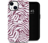Selencia Vivid Backcover pour iPhone 14 - Trippy Swirl Dark Rose