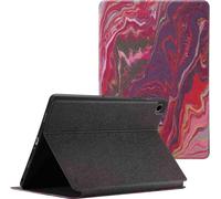 Selencia Vivid étui pour tablette Samsung Galaxy Tab A9 Plus - Marble Plum