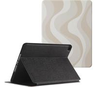 Selencia Vivid tablethoes pour Apple iPad 9 (2021) 10.2 inch / iPad 8 (2020) 10.2 inch / iPad 7 (2019) 10.2 inch - Desert Waves Beige