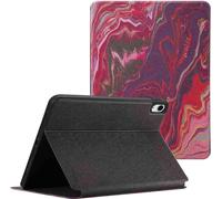 Selencia Vivid tablethoes pour l'Apple iPad 11 (2025) 11 pouces A16 / iPad 10 (2022) 10.9 pouces - Marble Plum