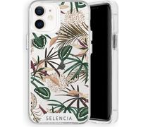 Selencia Zarya Fashion Coque arrière extra protectrice pour iPhone 12 Mini - Jungle Leaves