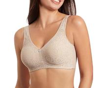 Selene, Soutien-gorge pour femme avec bande haute, sans armatures ni rembourrage, motif floral, collection Marivi, Terre, 105C