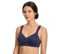 Selene, Soutien-gorge réducteur pour femme avec bande anatomique, sans armatures ni rembourrage, avec bretelles larges de confort, collection Elvira, bleu marine, 130D