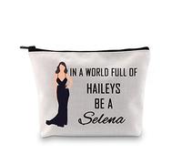 Selener Gift Team Jelena Gift Trousse à maquillage inspirée de la chanteuse dans un monde plein de Haileys Be A S Cadeau pour les fans, Be a Se. Sac Eu, Trousse de maquillage avec impression