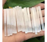 Selenite Stone Rough Crystals Stick Gift Gypsum Crafts Point Wands Ornaments (Color : 5pcs) Gemstone Stone