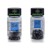 Sélénium Élément 34 Se, Pastilles 5 Grammes 99,99% en Flacon de Verre avec Etiquette