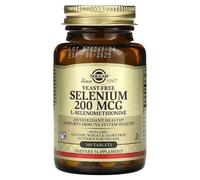 Sélénium Solgar, sans levure, 200 mcg, 100 comprimés
