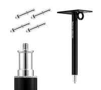 Selens Bras de support mural pour photographie - 28,5 cm - Montage au plafond - Bras Boom avec filetage 1/4" - Adaptateur universel pour éclairage photo, parapluies, réflecteurs