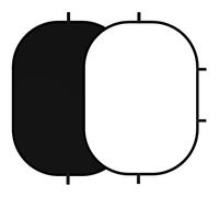 Selens Chromakey Toile de fond pliable en mousseline pour studio photo YouTube, vidéo, diffusion en direct, jeux, portrait, entretien avec sac de transport Noir et blanc 150 x 200 cm