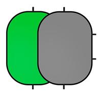 Selens Chromakey Toile de fond pliable en mousseline pour YouTube Portrait Vidéo Studio Photo Streaming en direct avec sac de transport Vert Gris 100 x 150 cm