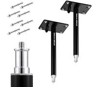 Selens Lot de 2 supports muraux pour photographie - 28 cm - Montage mural au plafond avec filetage 1/4" - Adaptateur universel pour appareil photo monolight - Éclairage flash vidéo