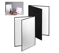 Selens Lot de 2 tableaux réflecteurs 3 en 1 - Format A3 - Pour photographie - 29,7 x 42 cm - Pour la photographie - Argenté/blanc/noir
