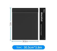 Selens-Papier de photographie en aluminium noir,Cinefoil 256,carton sans coulée pour lumière et masquage,budgétaire anti-fuite - Type 12inch x 12.5feet