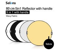 Selens-Réflecteur de lumière portable pour la photographie,étui de transport,accessoires de studio photo,80cm,5 en 1