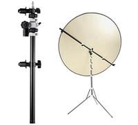 Selens Support de réflecteur extensible de 55 à 135 cm - Support de réflecteur extensible - Arrière-plan croisé - Pivotant à 360 ° - Pour trépied de lumière, studio photo, portrait, photographie,