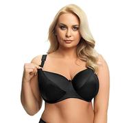 Selente My Secret Soutien-Gorge d'allaitement Grande Taille avec Ouverture Pratique pour l'allaitement. Bonnets B-J, Noir Non paddé, 95G