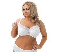 Selente My Secret Soutien-Gorge d'allaitement Grande Taille avec Ouverture Pratique pour l'allaitement. Bonnets B-J, Blanc Non paddé Dentelle, 100F